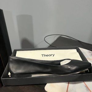 NIB NWT Theory Leather Pointed Ballerina flats